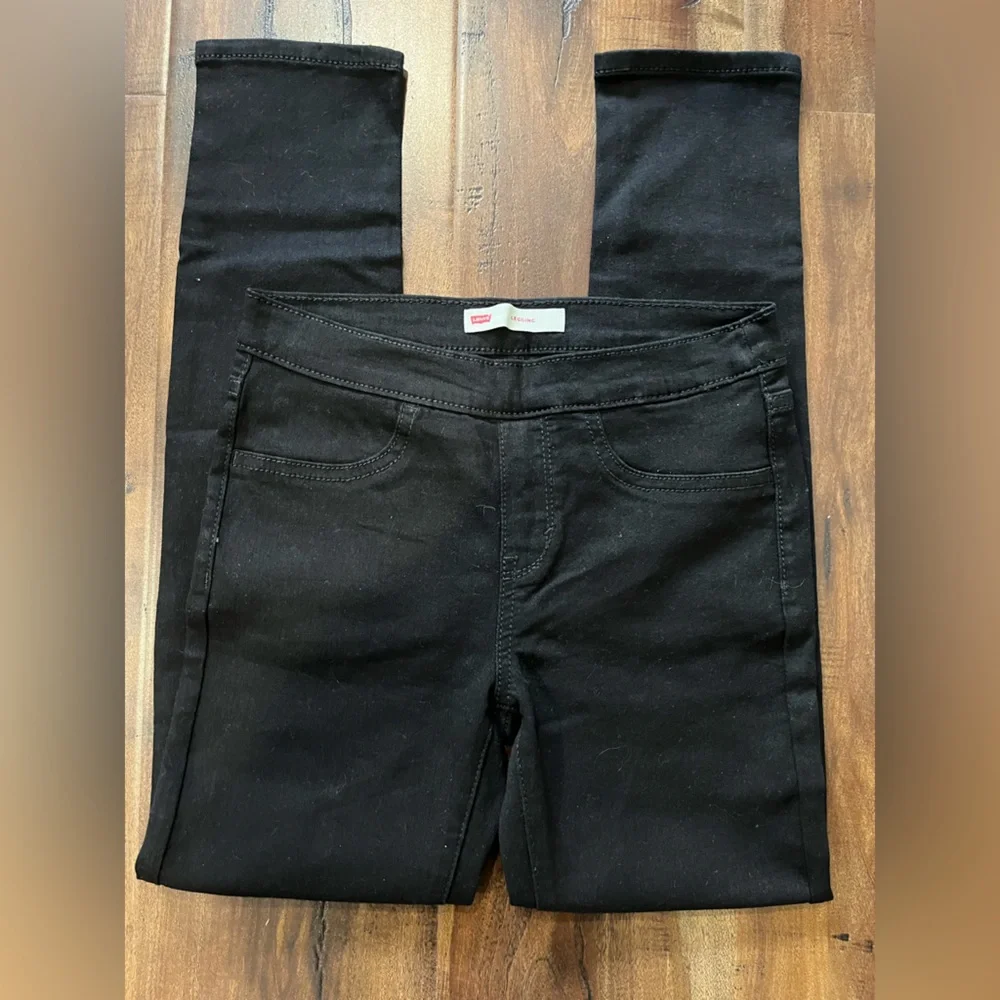 Brand New Girl Levi’s Black Skinny Leggings / Jeans - Picture 11 of 13